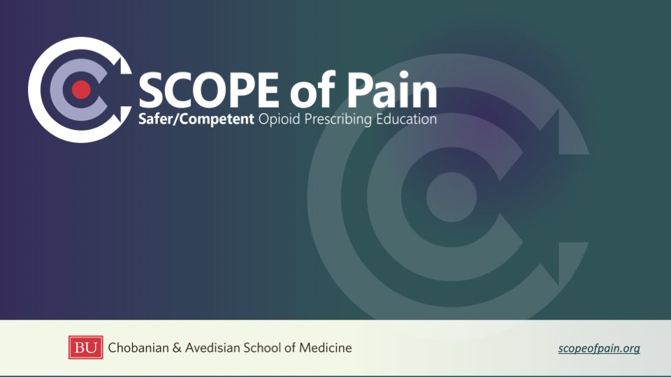 SCOPE of Pain (Core curriculum) – Online training